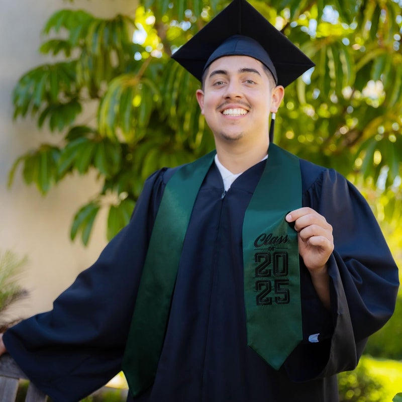 Endea Graduation Stole Class of 2025 With Classic Tips - Unisex Adult - 62" Long - Graduation Sash - Image 1